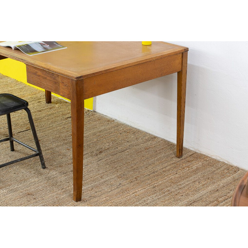 Table bureau Scandinave vintage en bois clair, 1960