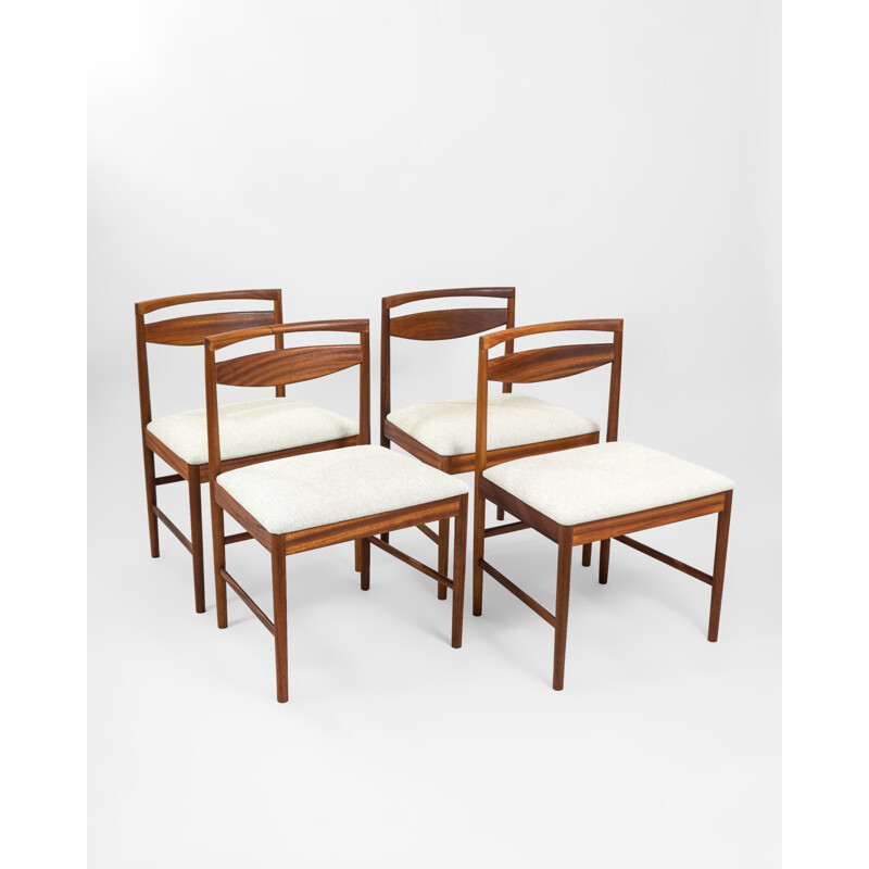 Set of 4 vintage teak dining chairs by A.H. Mcintosh & Co, UK 1960s