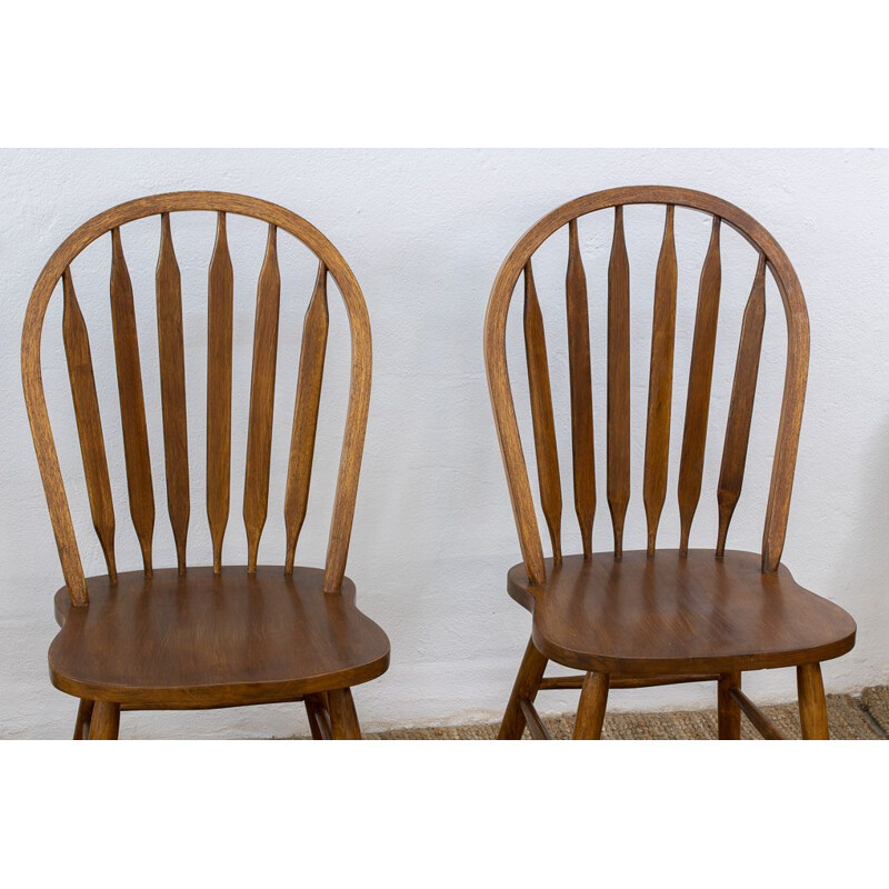 Set of 4 vintage Scandinavian teak mini chairs, 1960