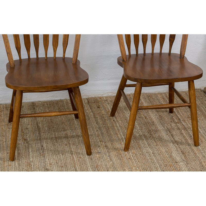 Set of 4 vintage Scandinavian teak mini chairs, 1960