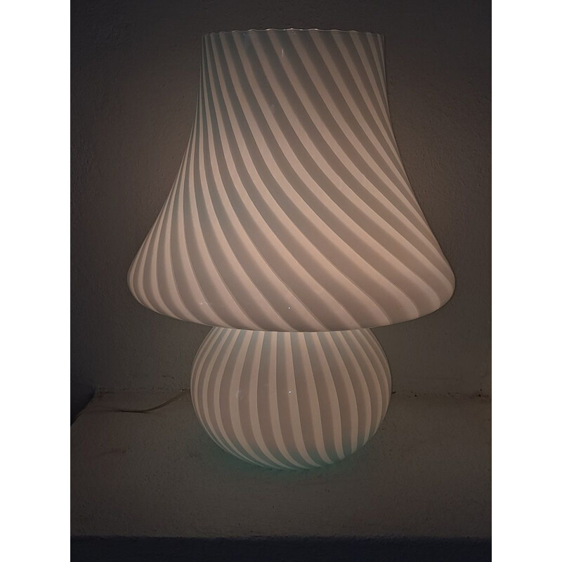 Vintage murano paddestoel swirl lamp, 1970