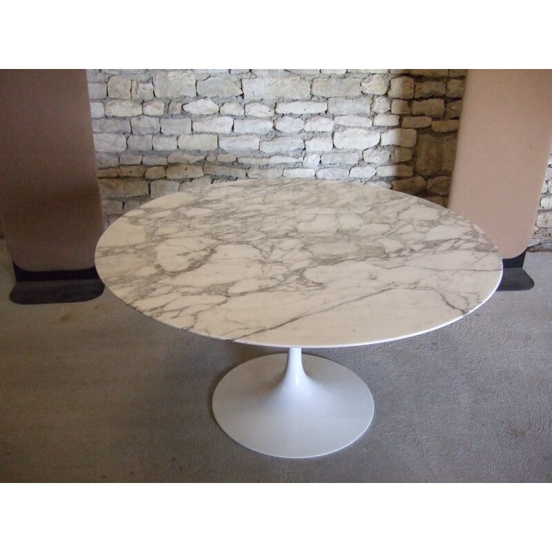 Vintage Knoll dining table in marble, Eero SAARINEN - 1970s