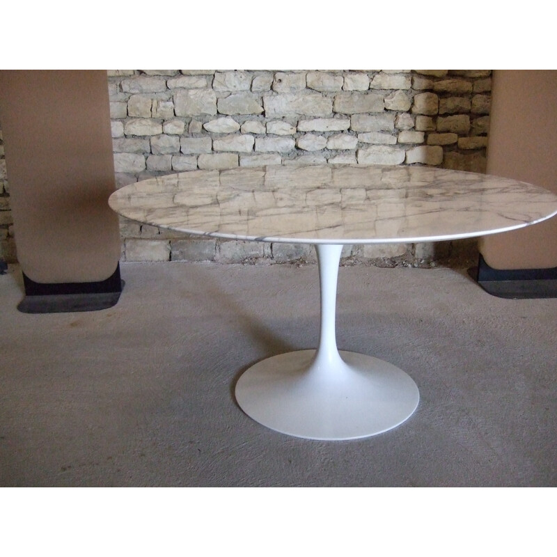 Vintage Knoll dining table in marble, Eero SAARINEN - 1970s