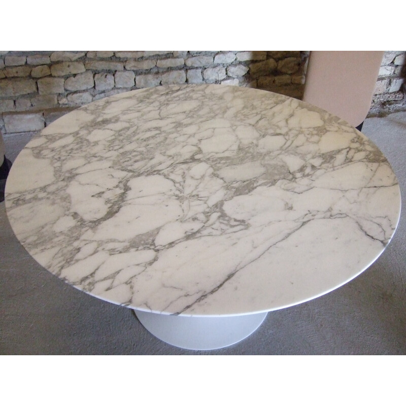 Vintage Knoll dining table in marble, Eero SAARINEN - 1970s