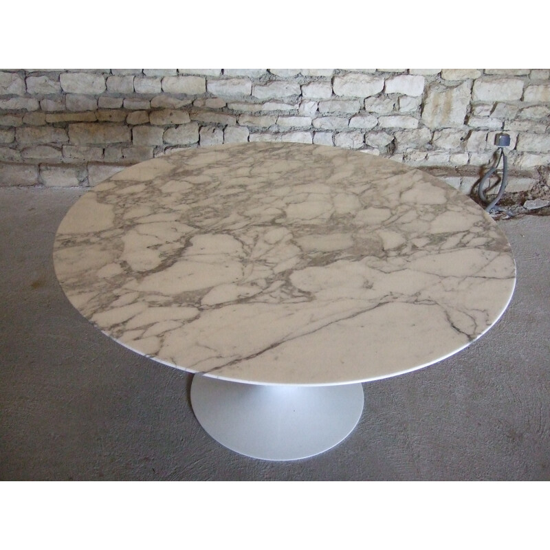 Vintage Knoll dining table in marble, Eero SAARINEN - 1970s