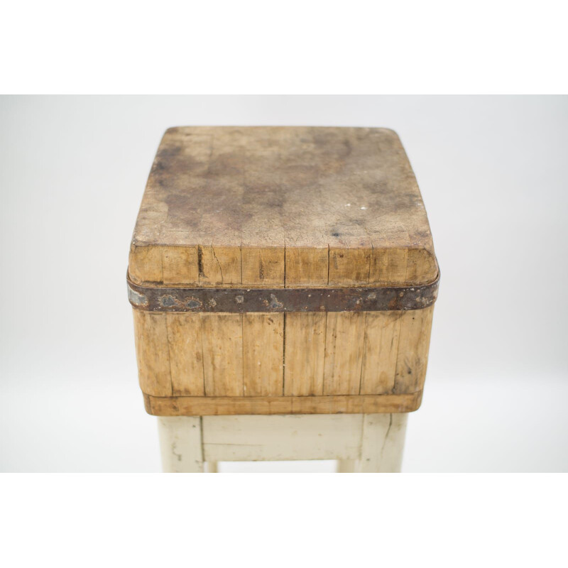 Mid-Century wooden butcher's block, 1950s