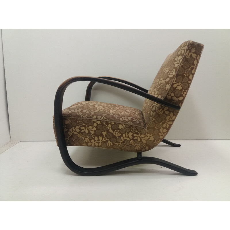 Vintage fauteuil H269 van Halabala voor Thonet, Tsjechoslowakije 1930