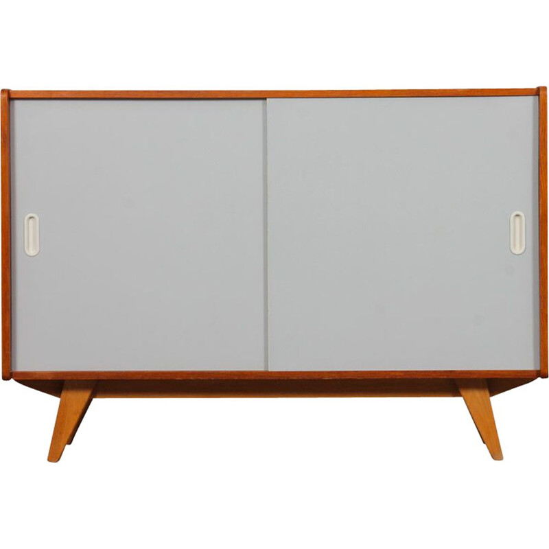 Vintage oak sideboard model U-452 by Jiri Jiroutek, 1960s