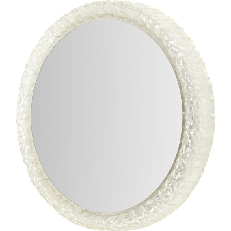 Mid-century mirror in an acrylic frame, 1970s