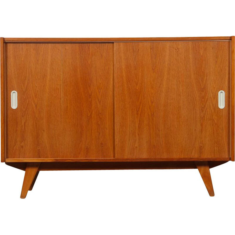 Vintage oak sideboard model U-452 by Jiri Jiroutek for Interier Praha, 1960s