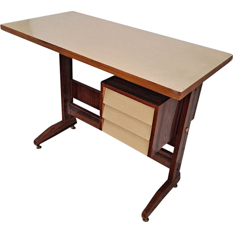 Mid-century italian formica desk, 1950s