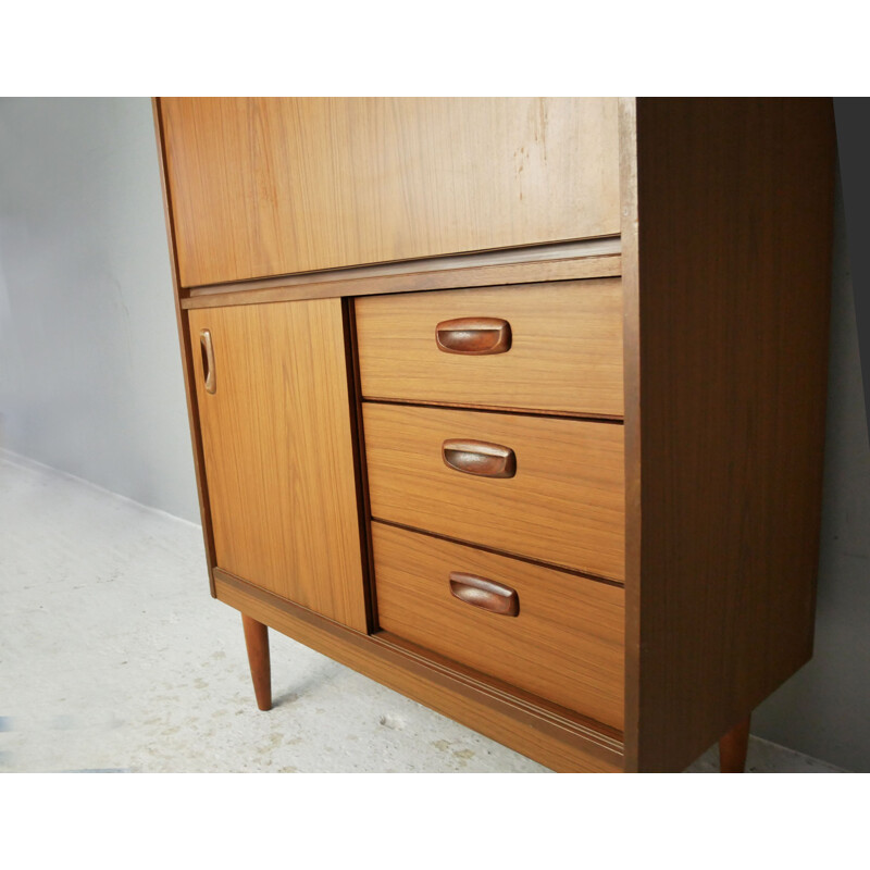 Mid-century highboard desk by Schreiber, 1970s