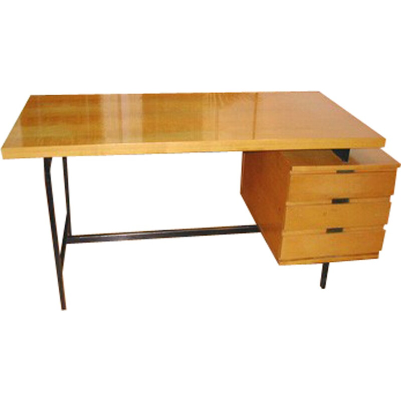 Minvielle mahogany desk, Pierre GUARICHE  - 1958