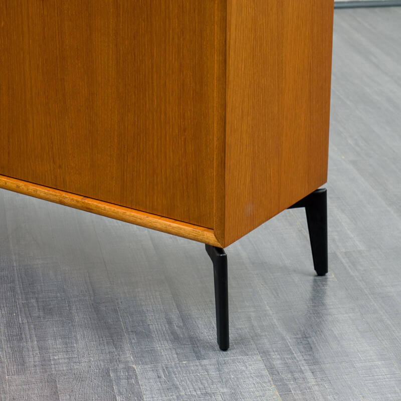 Mid-century teak highboard cabinet by WK Möbel, 1960s