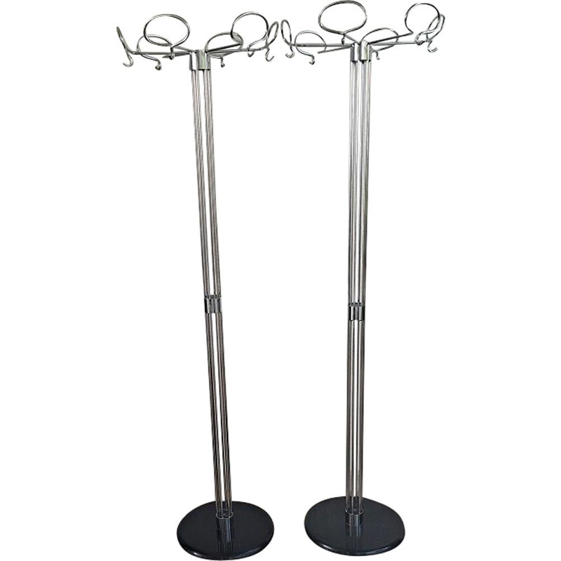 Pair of vintage italian Appendiabiti coatracks by Valenti Milan