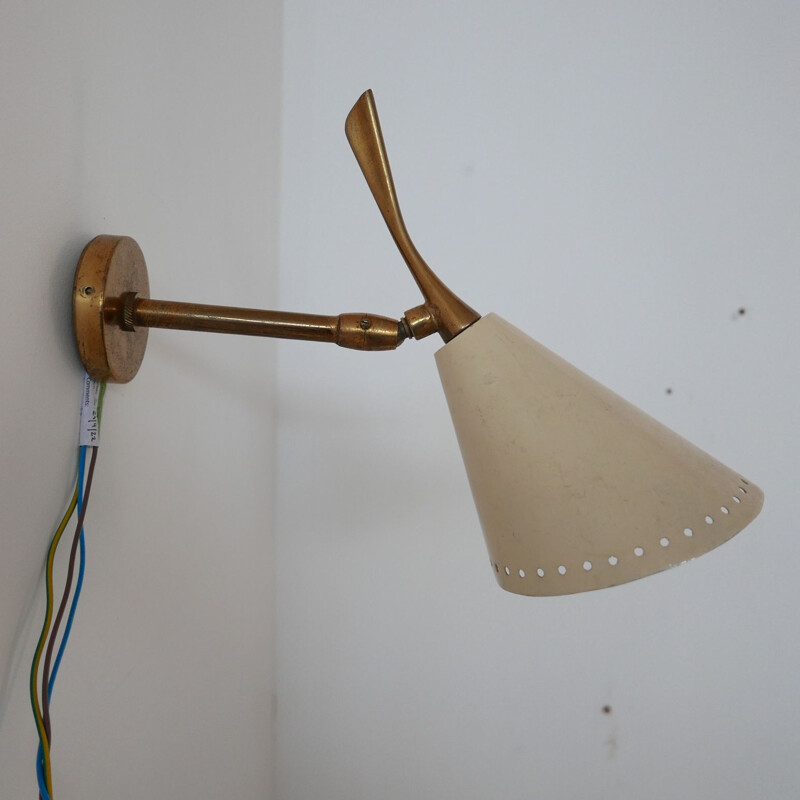 Mid-century italian wall lamp by Oscar Torlasco for Lumen