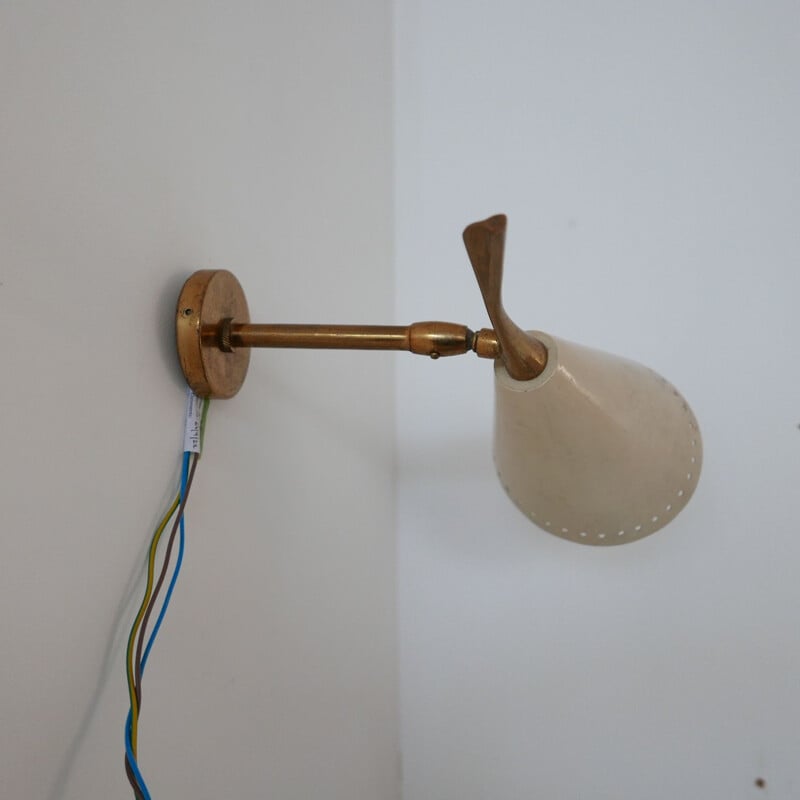 Mid-century italian wall lamp by Oscar Torlasco for Lumen