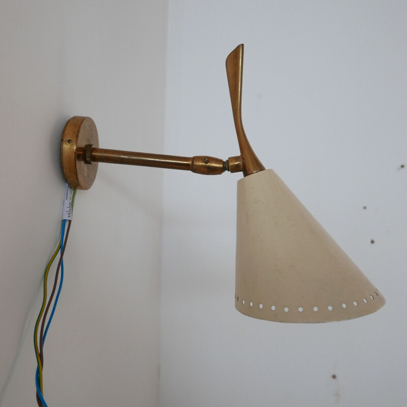 Mid-century italian wall lamp by Oscar Torlasco for Lumen
