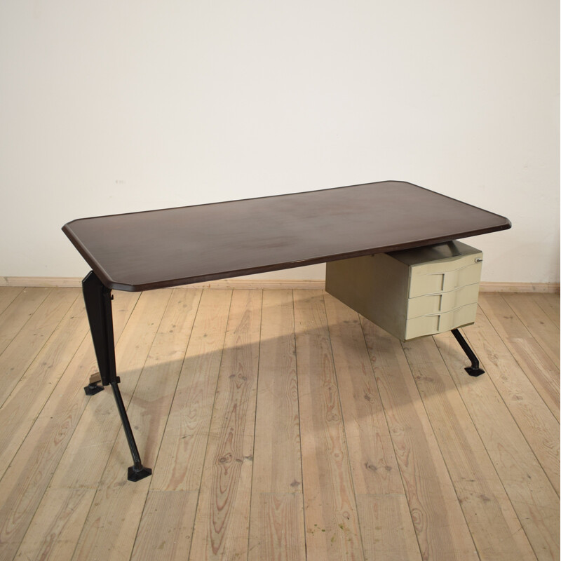 Vintage "Olivetti Arco" desk, Studio BBPR - 1960s