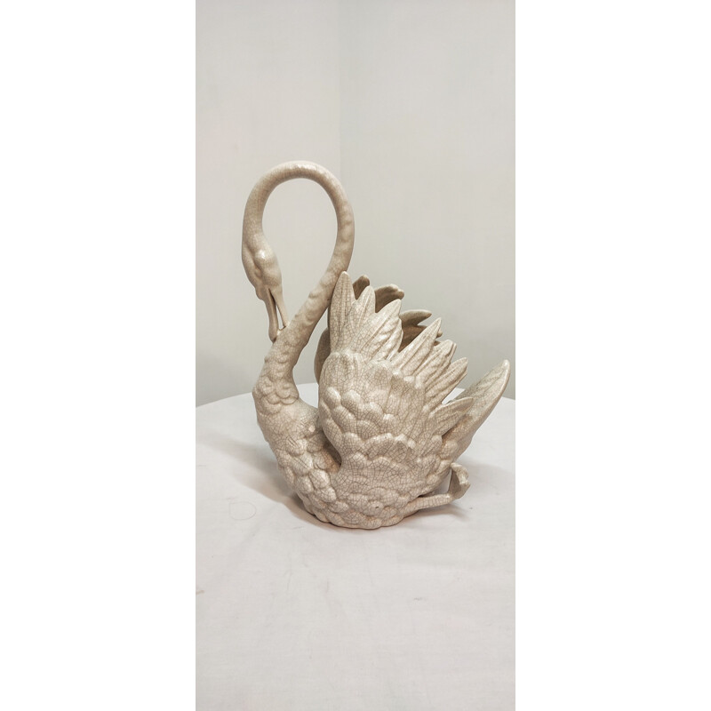 Cisne de cerámica vintage, España 1980