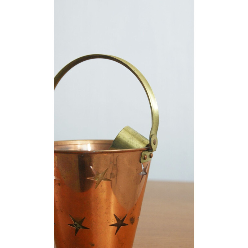 Vintage copper ice bucket by Mitab Karlshamn, Sweden