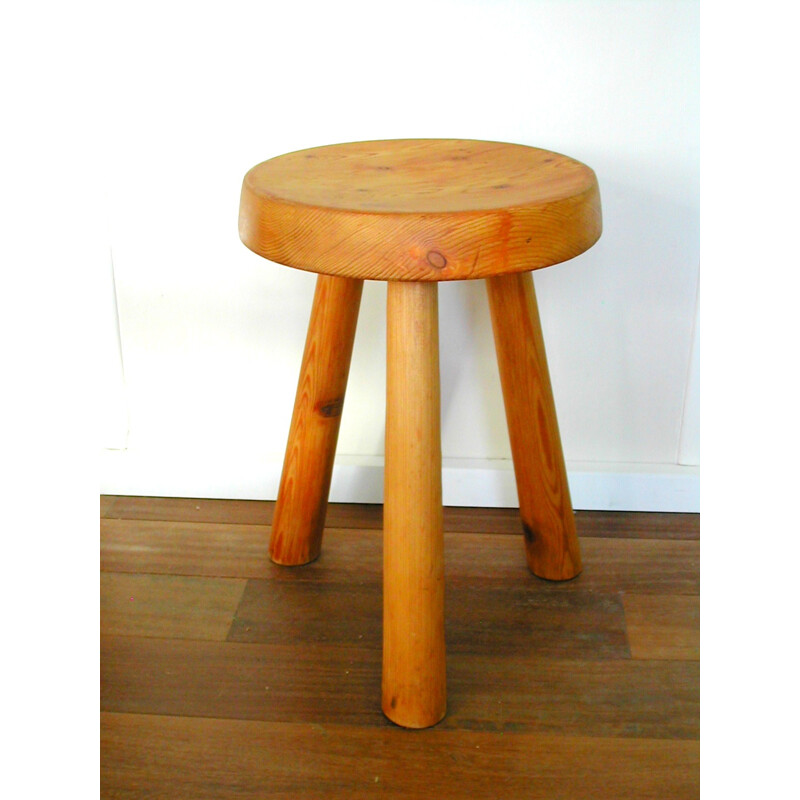 Mid century stool in pine - 1960s