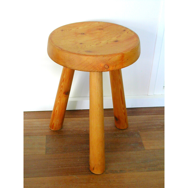 Mid century stool in pine - 1960s
