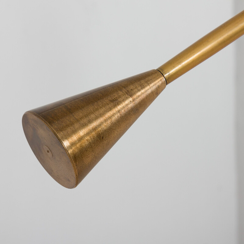 Italian vintage brass floor lamp, 1990s