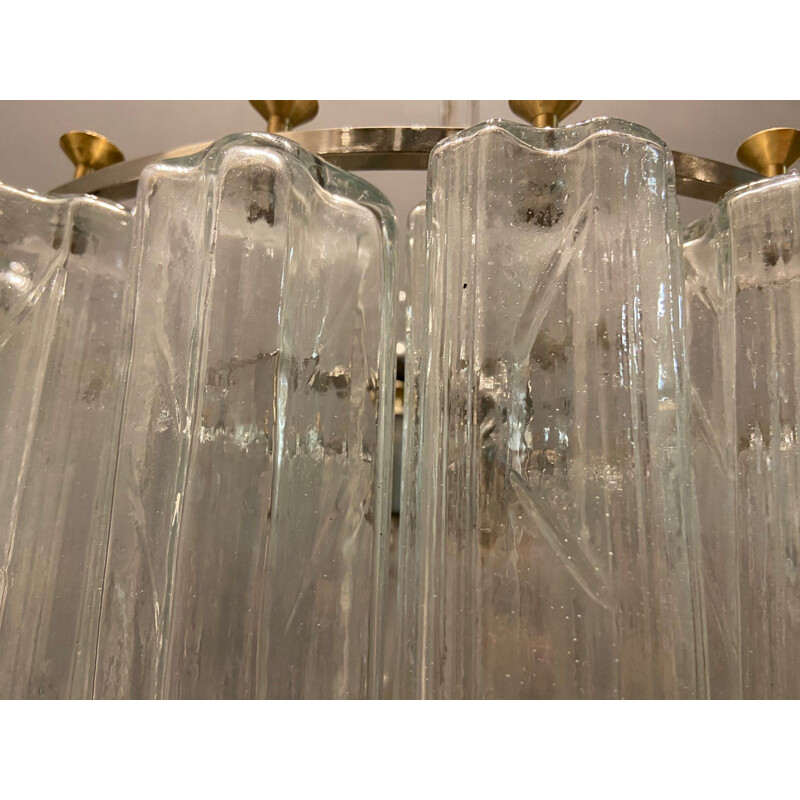 Mid-century Italian Murano glass Tronchi chandelier