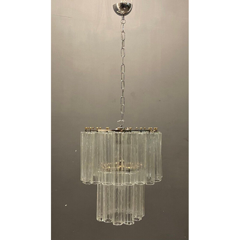 Mid-century Italian Murano glass Tronchi chandelier