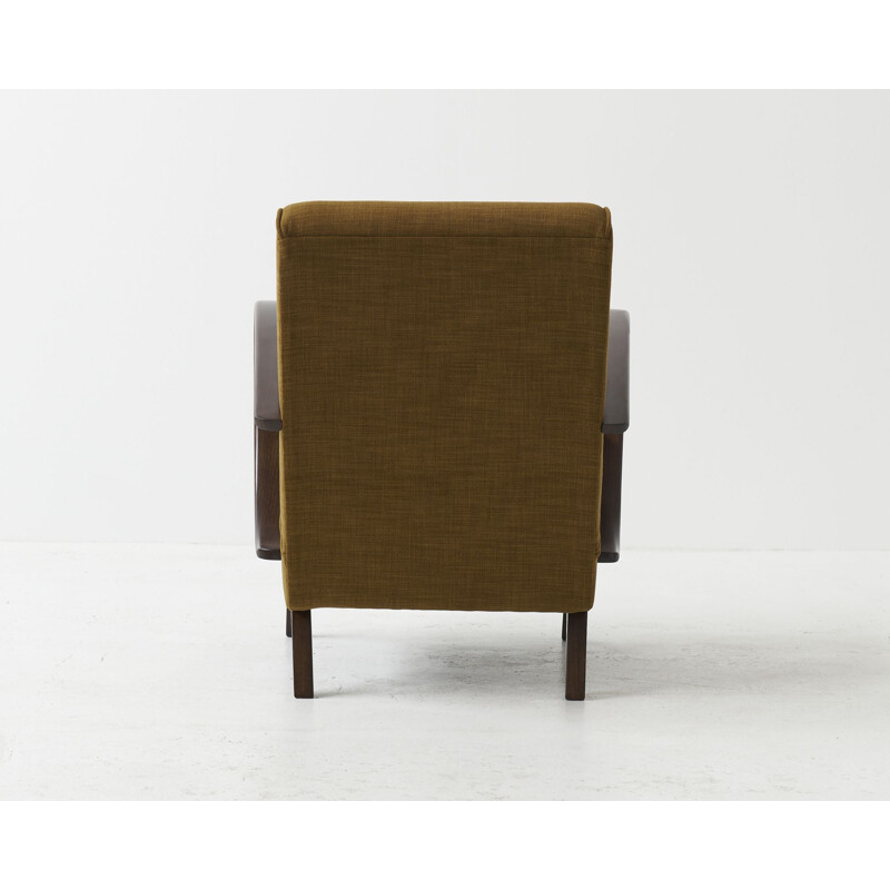 Vintage H-410 armchair by Jindrich Halabala, 1930s