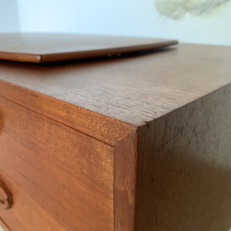 Scandinavian vintage teak chest of drawers by Kai Kristiansen for Fornem Mobelkunst, 1970