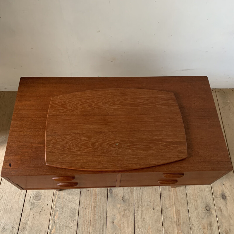 Scandinavian vintage teak chest of drawers by Kai Kristiansen for Fornem Mobelkunst, 1970