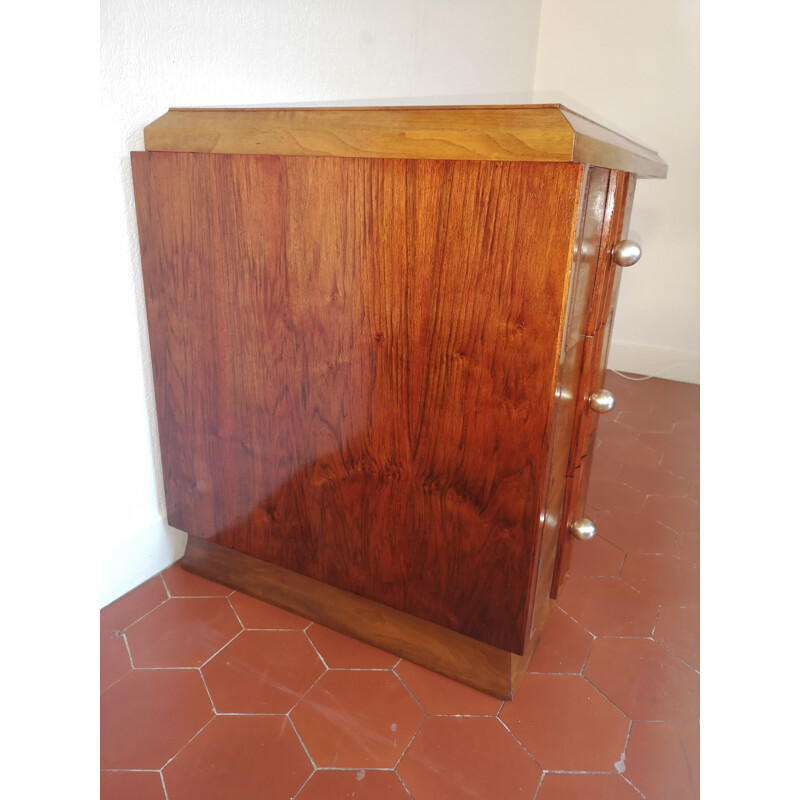 Vintage Art Deco mahogany desk, 1940