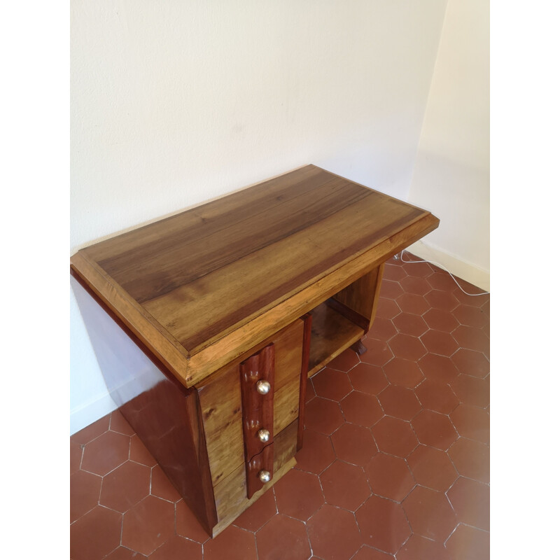 Vintage Art Deco mahogany desk, 1940