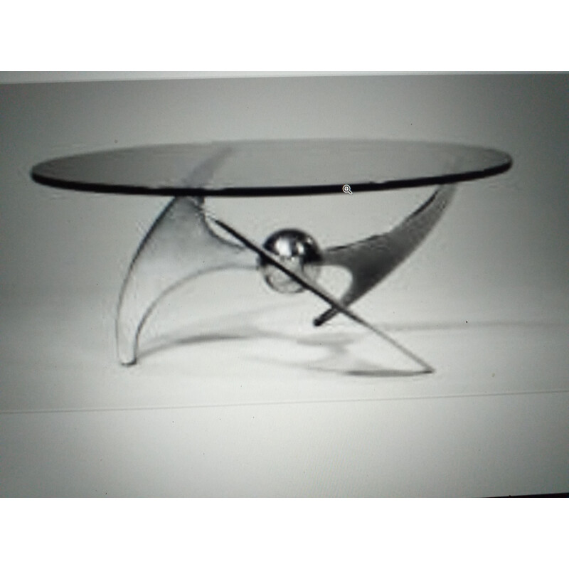 Tavolo vintage Brusotti di Fontana, 1970