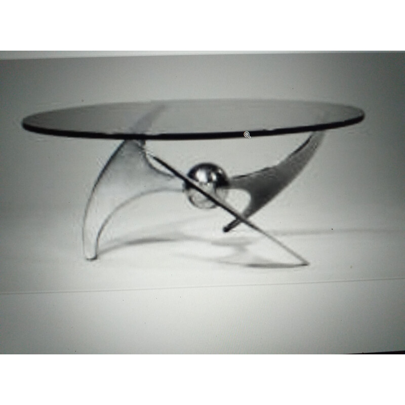 Vintage brusotti table by Fontana, 1970