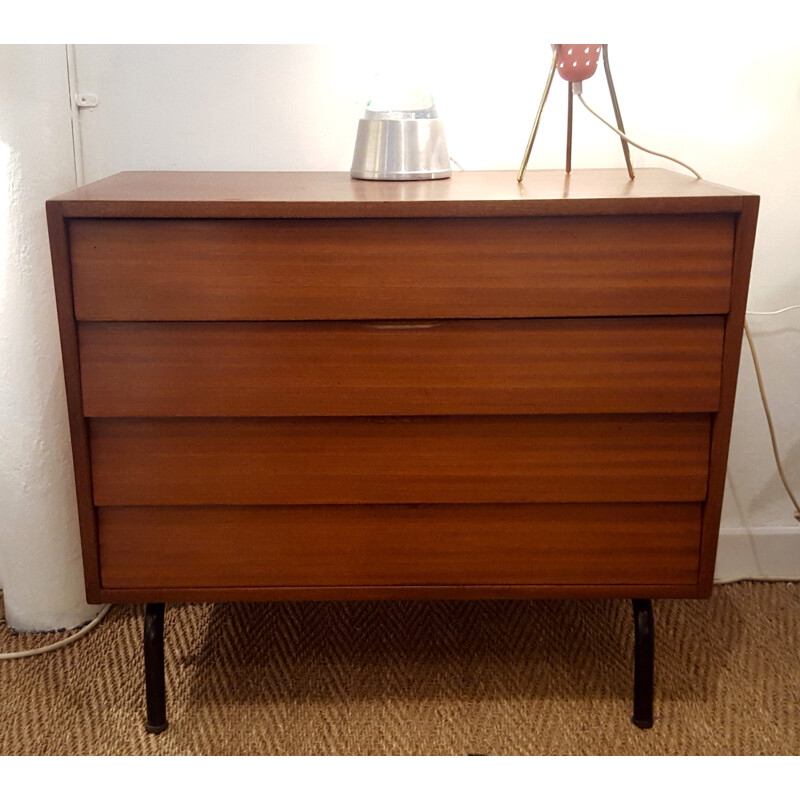 Vintage Tubauto chest of drawers, Jacques HITIER - 1950s