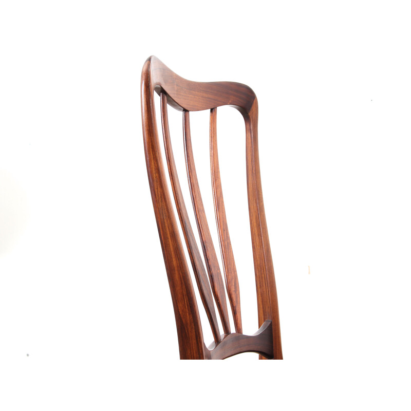 Set of 4 vintage Ingrid chairs in Rio rosewood by Niels Koefoed, 1960