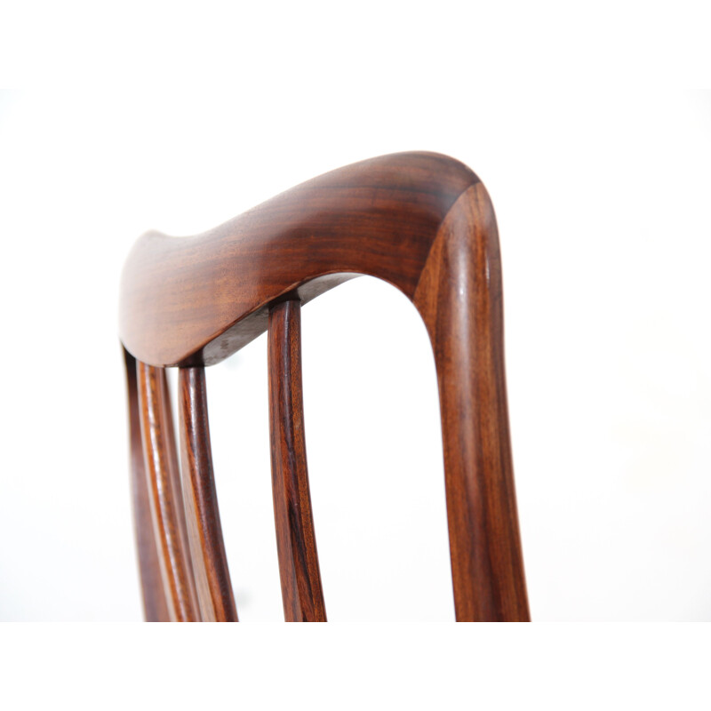 Set of 4 vintage Ingrid chairs in Rio rosewood by Niels Koefoed, 1960