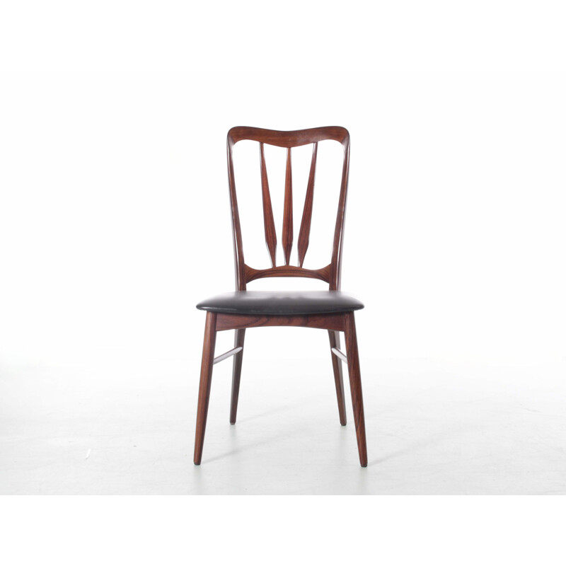 Juego de 4 sillas vintage Ingrid en madera de palisandro de Río por Niels Koefoed, 1960