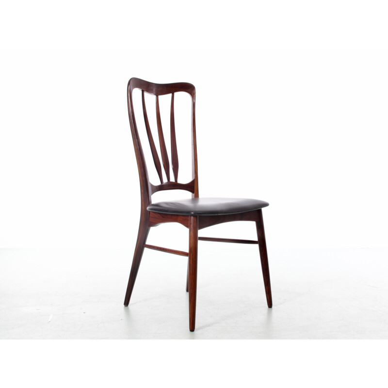 Set of 4 vintage Ingrid chairs in Rio rosewood by Niels Koefoed, 1960