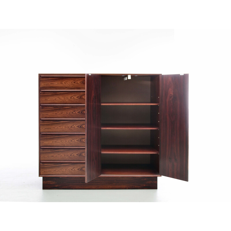 Scandinavian vintage chest of drawers in Rio rosewood