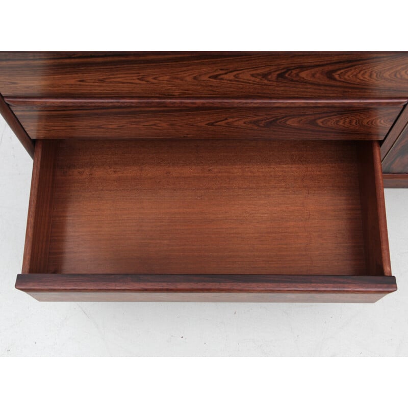 Scandinavian vintage chest of drawers in Rio rosewood