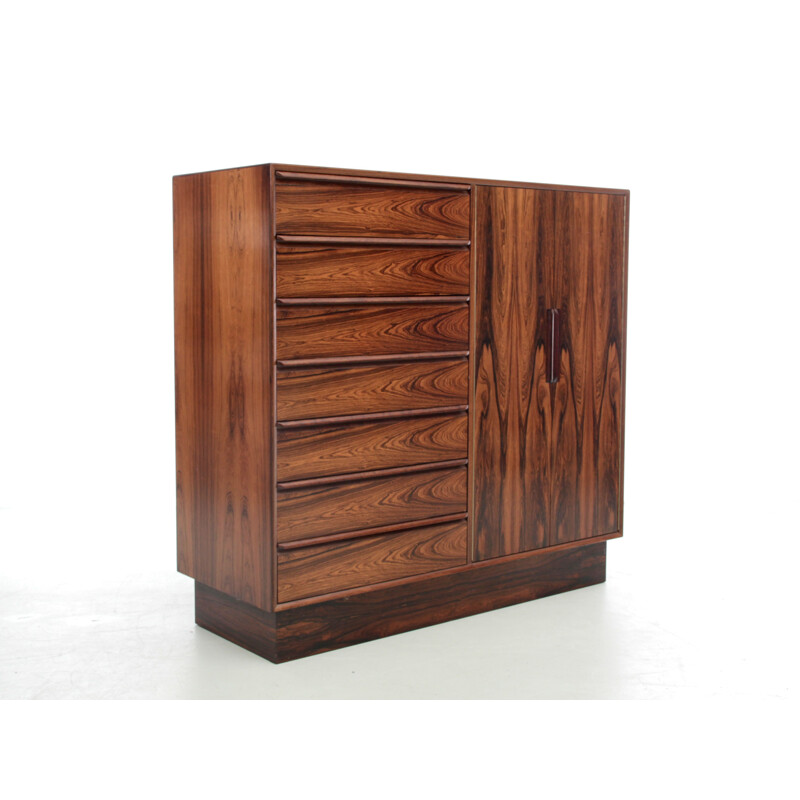 Scandinavian vintage chest of drawers in Rio rosewood