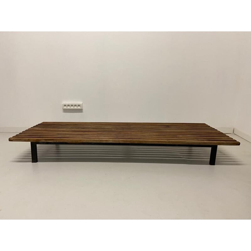 Vintage Cansado bench by Charlotte Perriand for Setph Simon, 1950
