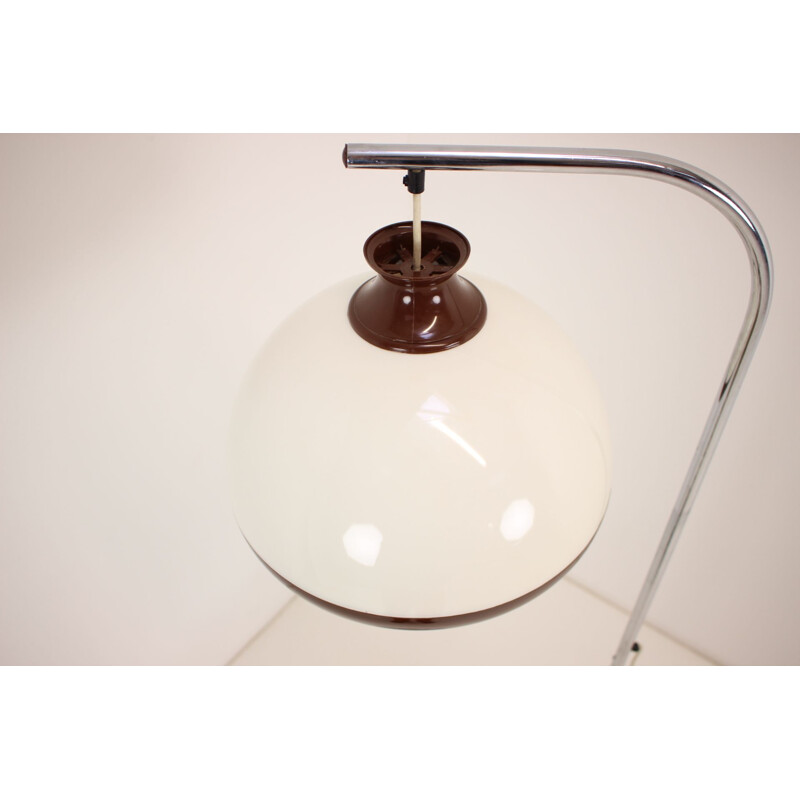 Mid-century metal floor lamp, Czechoslovakia 1970s