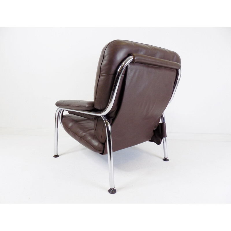 Vintage Kangaroo leather armchair by Hans Eichenberger for De Sede, 1970s