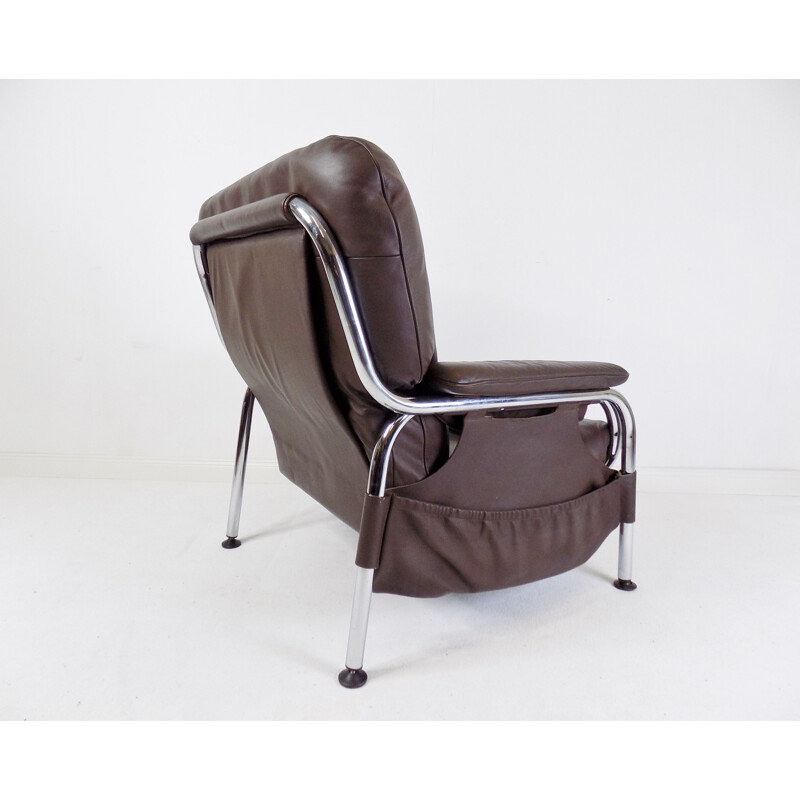 Vintage Kangaroo leather armchair by Hans Eichenberger for De Sede, 1970s