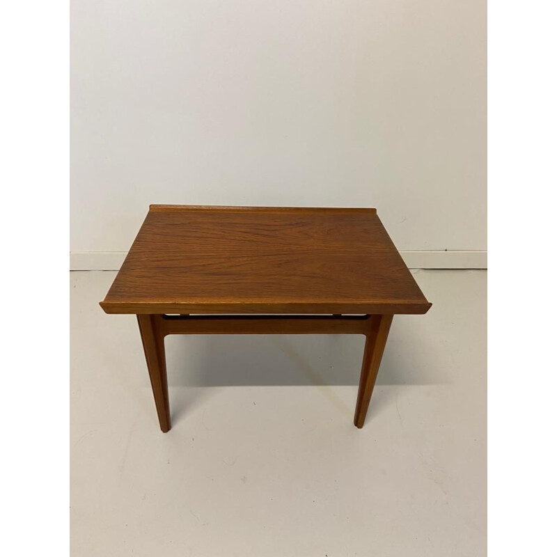 Table basse vintage en teck de Finn Julh pour Fance & Son Daverkosen